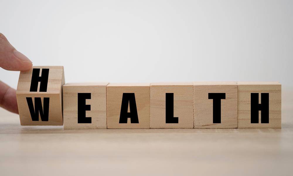 Wealth/ Health letter blocks